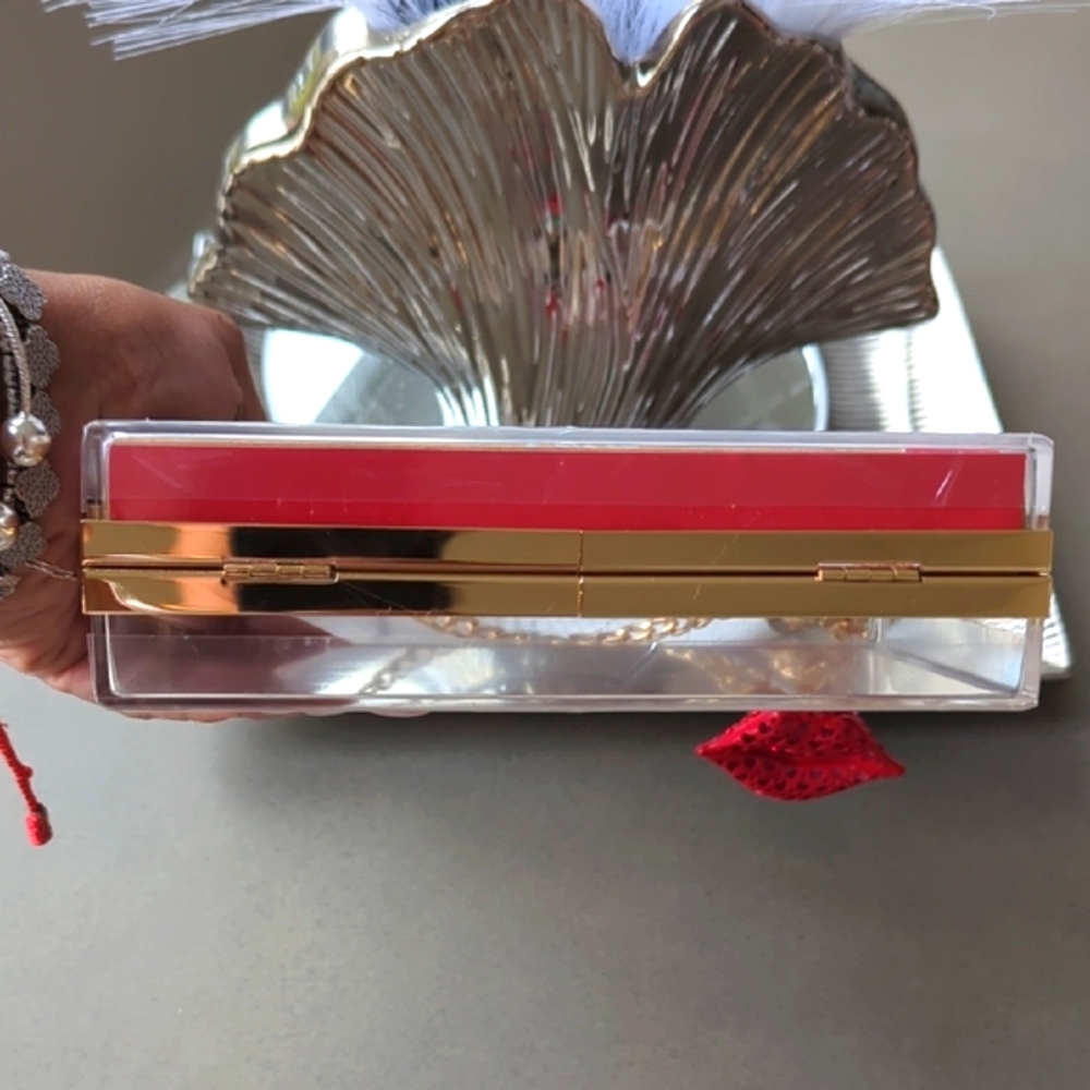 Christian Louboutin Paper Shopping Bag UPCYCLED Novelty Clutch - Picture 7 of 10